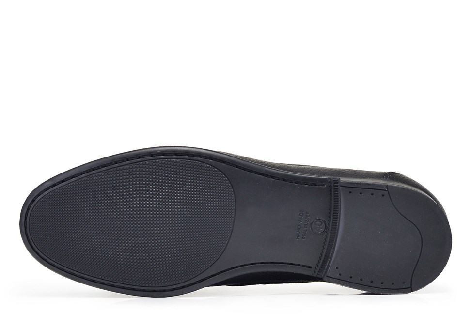 Siyah Yazlık Tokalı Erkek Ayakkabı