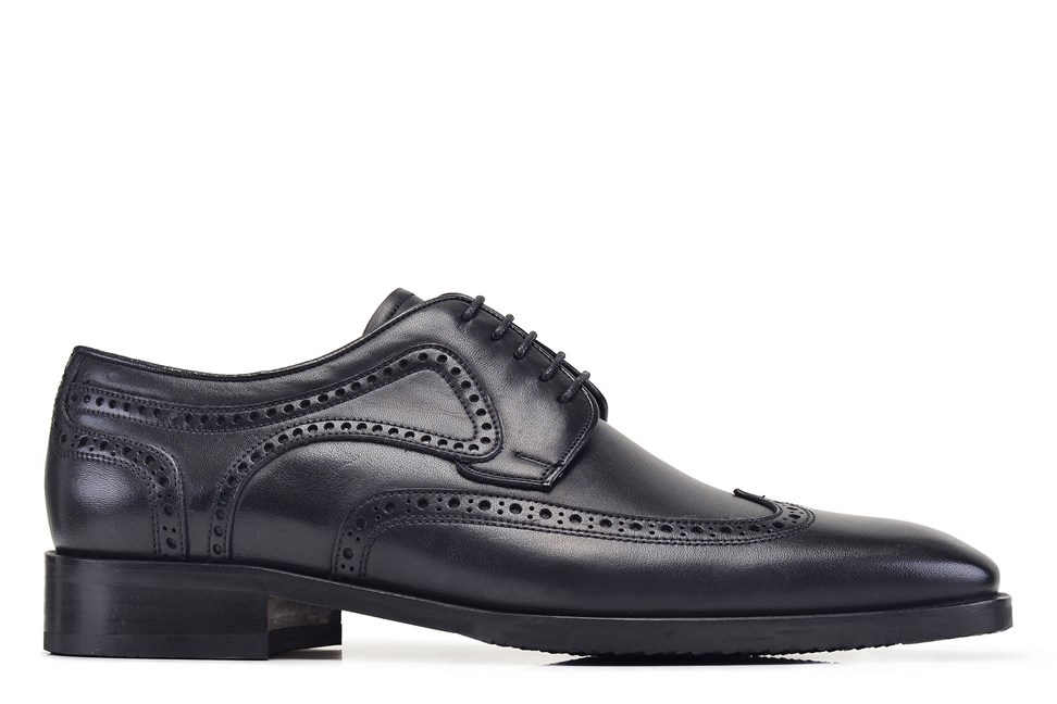 Siyah Bağcıklı Erkek Ayakkabı -12403-