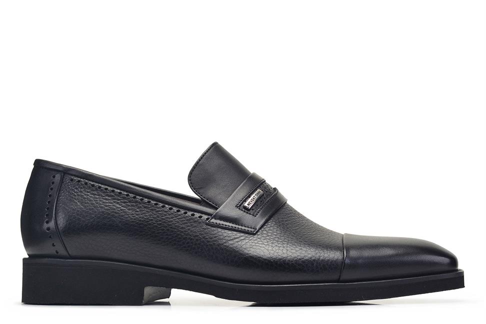 Siyah Bağcıksız Erkek Günlük Ayakkabı