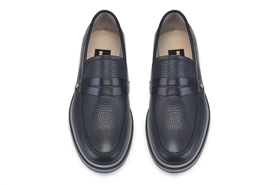 Siyah Penny Loafer Erkek Ayakkabı