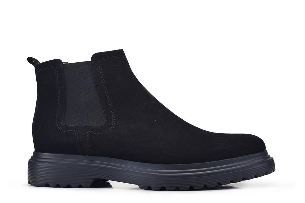 Siyah Süet Chelsea Bot