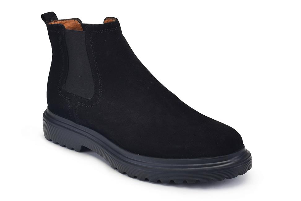 Siyah Süet Chelsea Bot