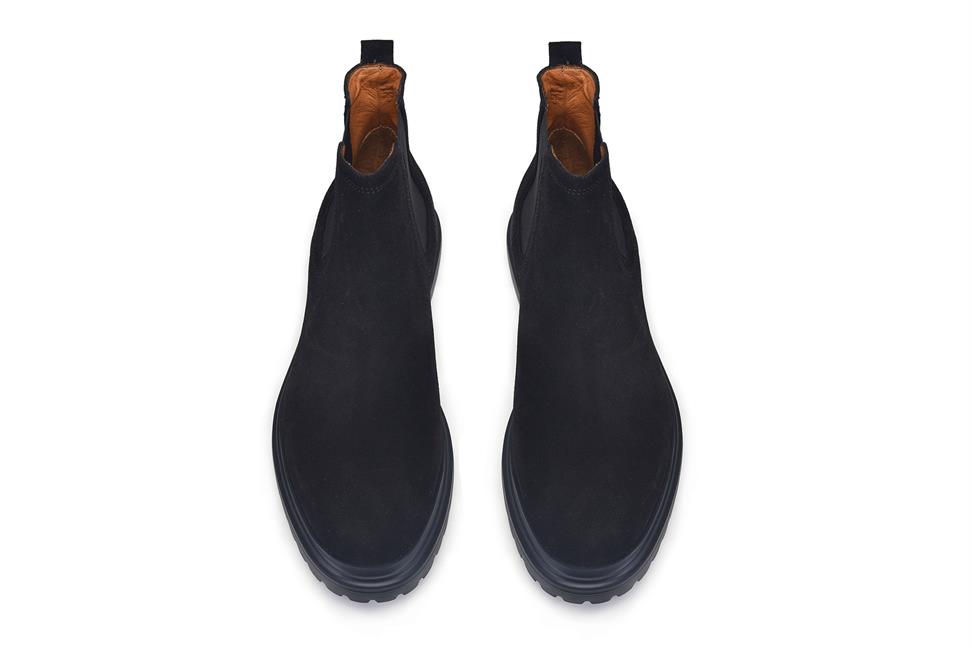 Siyah Süet Chelsea Bot