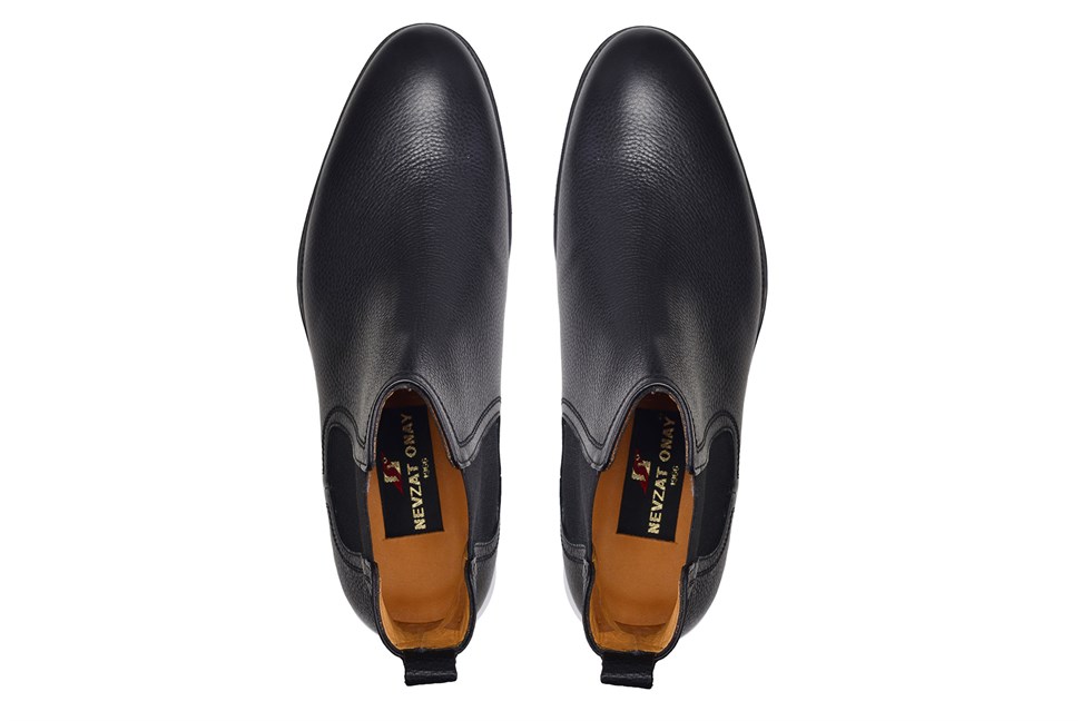 Siyah Klasik Chelsea Erkek Bot