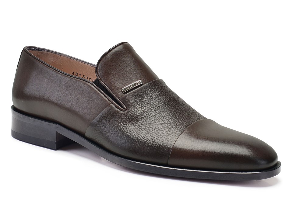 Koyu Kahverengi Klasik Erkek Kösele Ayakkabı