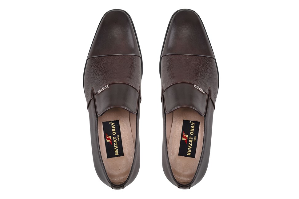 Kahverengi Klasik Loafer Erkek Ayakkabı -12341-