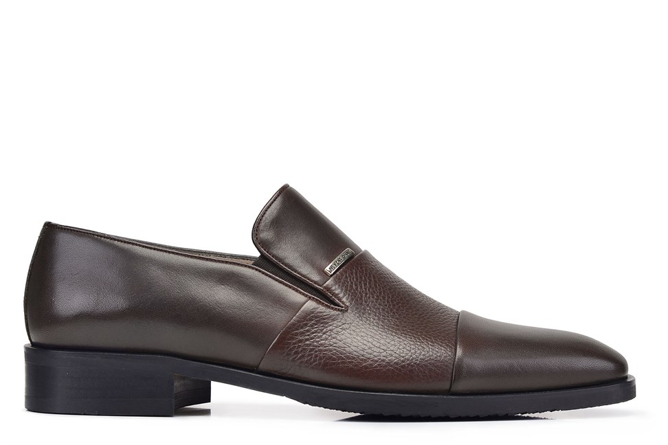 Kahverengi Klasik Loafer Erkek Ayakkabı -12341-