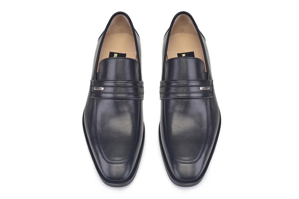 Siyah Bağcıksız Termo Erkek Ayakkabı -22004-