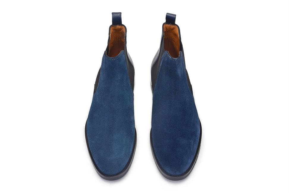 Deri Lacivert Klasik Chelsea Erkek Bot-10664-