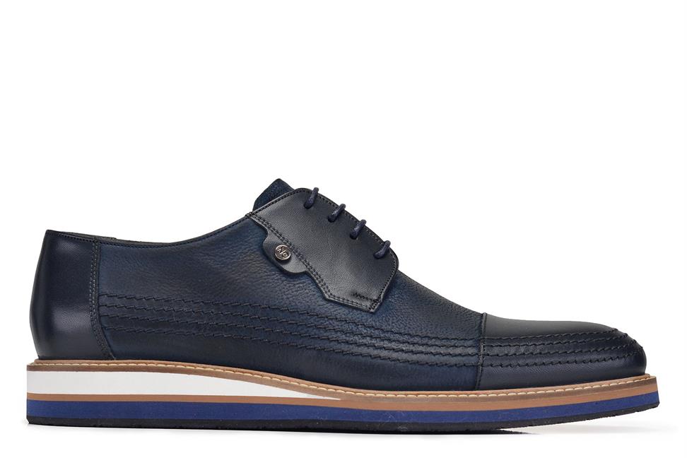 Lacivert Bağcıklı Erkek Günlük Ayakkabı