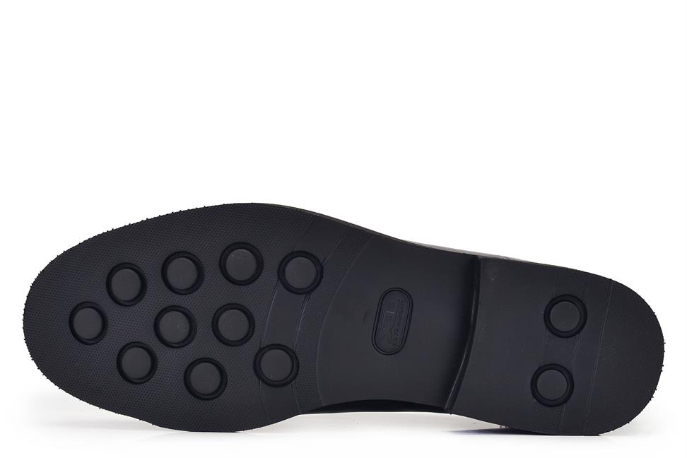 Açma Siyah Penny Loafer Erkek Ayakkabı