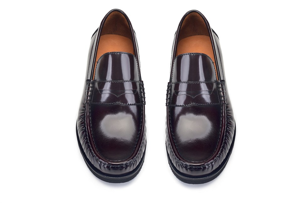 Açma Bordo Penny Loafer Günlük Erkek Ayakkabı