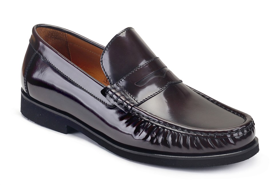 Açma Bordo Penny Loafer Günlük Erkek Ayakkabı