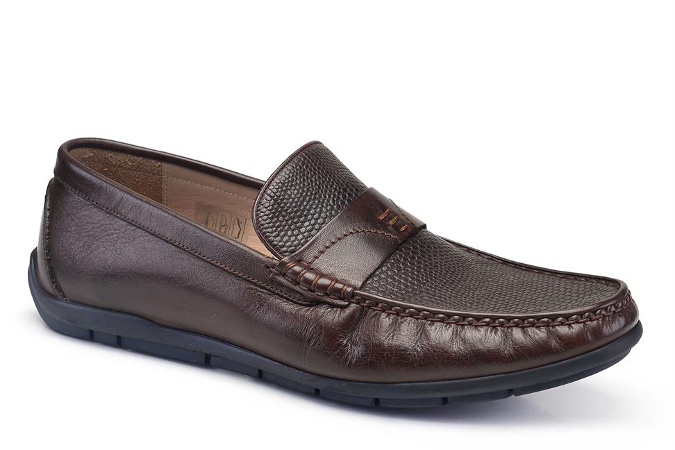 Kahverengi Bağcıksız Erkek Günlük Ayakkabı