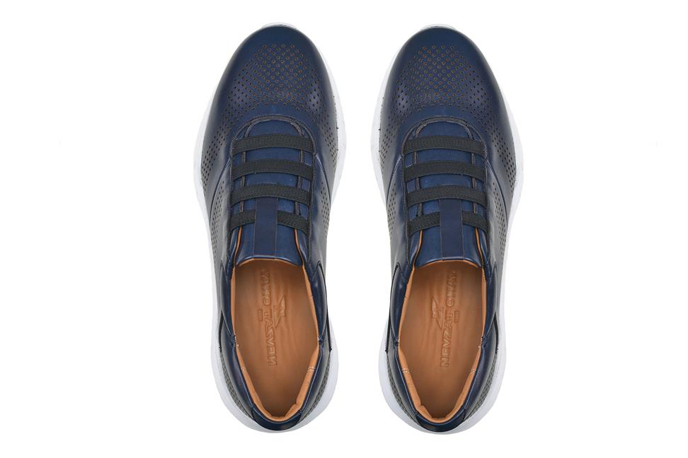 Lacivert Bağcıksız Sneaker
