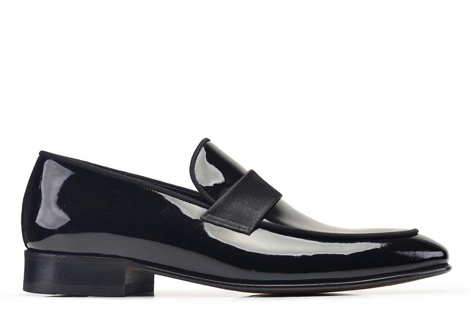 Rugan Siyah Kösele Erkek Ayakkabı -51592-