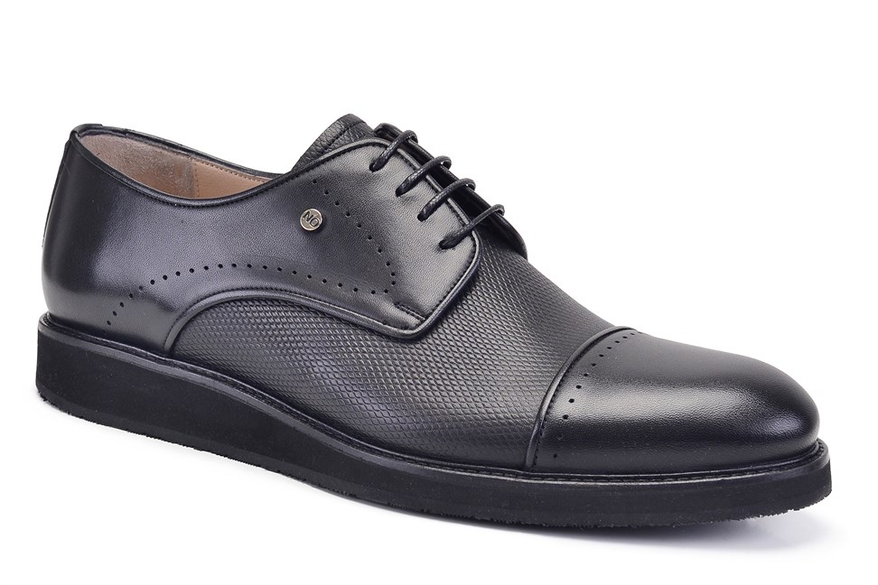 Siyah Bağcıklı Erkek Günlük Ayakkabı