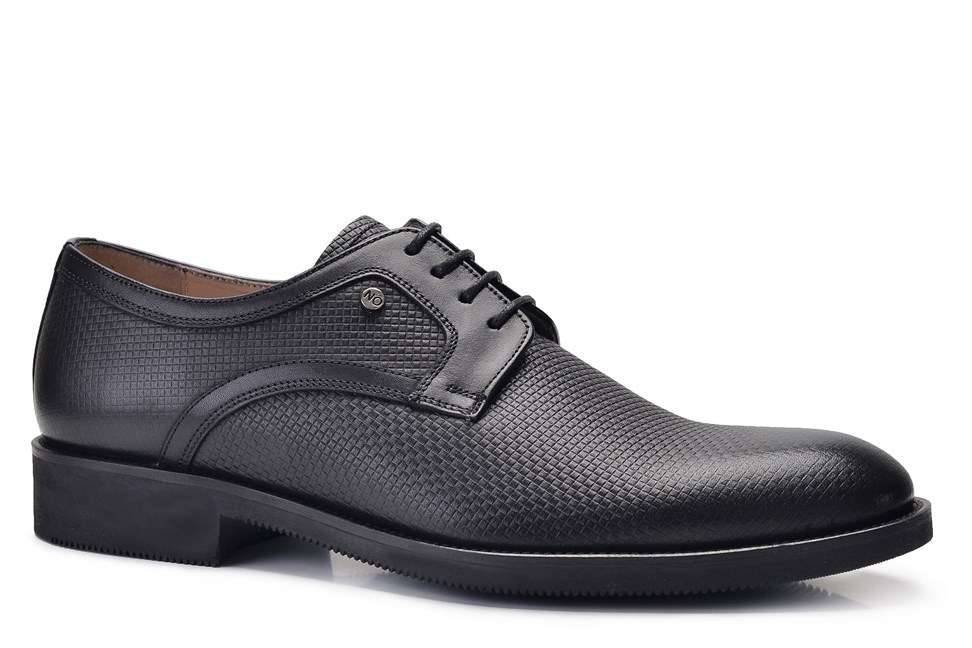 Siyah Kışlık Bağcıklı Ayakkabı -12005-