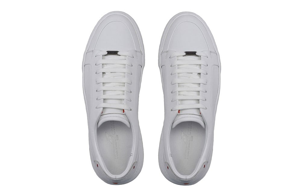 Beyaz Bağcıklı Erkek Sneaker Ayakkabı