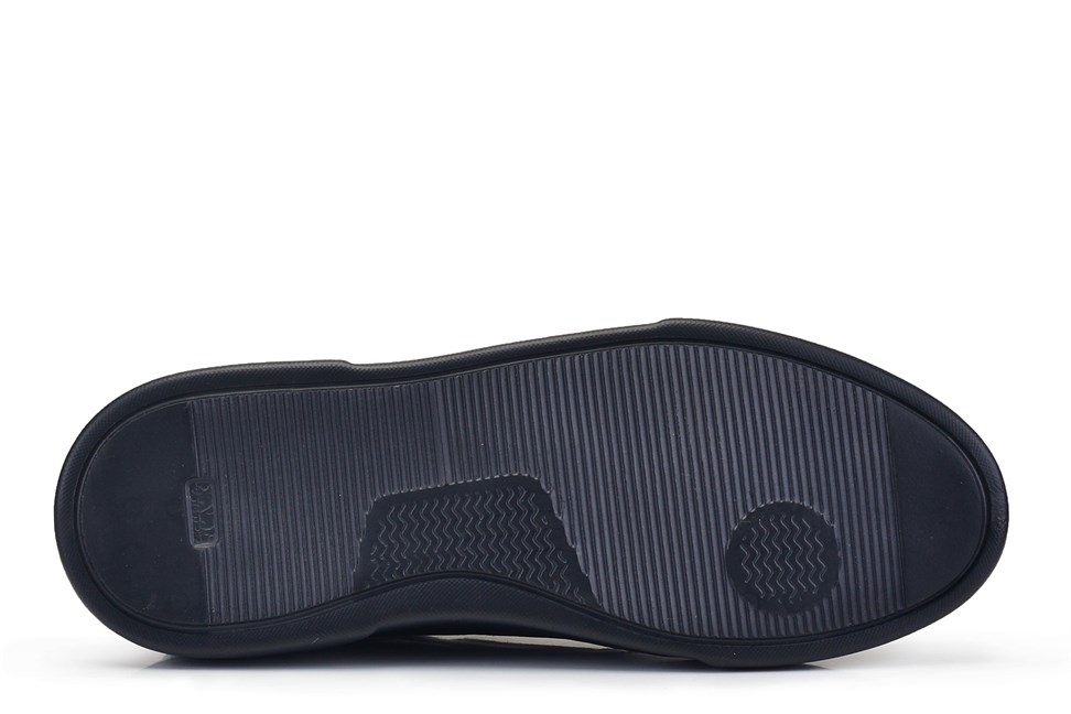 Siyah Bağcıklı Yüksek Taban Erkek Sneaker