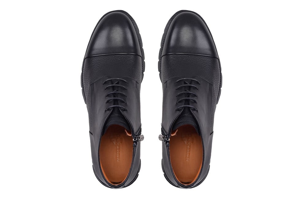 Siyah Bağcıklı Kısa Erkek Bot