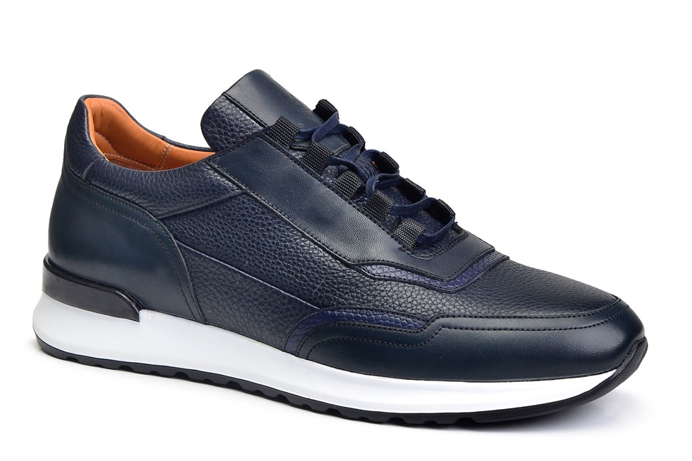 Lacivert Bağcıklı Erkek Sneaker Ayakkabı