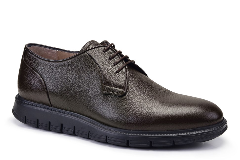 Kahverengi Bağcıklı Erkek Günlük Ayakkabı