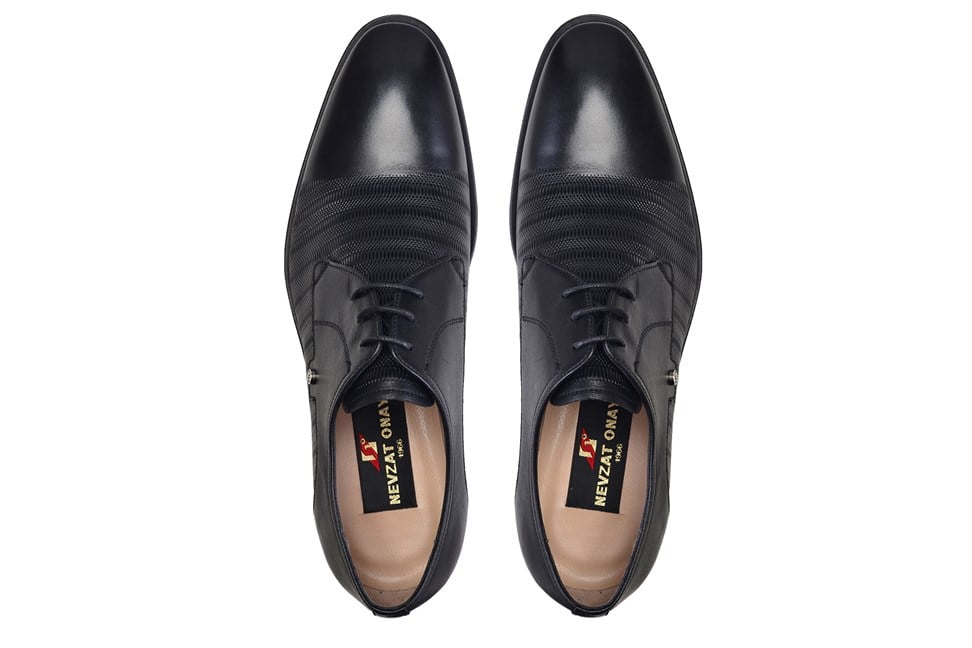 Siyah Klasik Bağcıklı Kışlık Ayakkabı -12007-