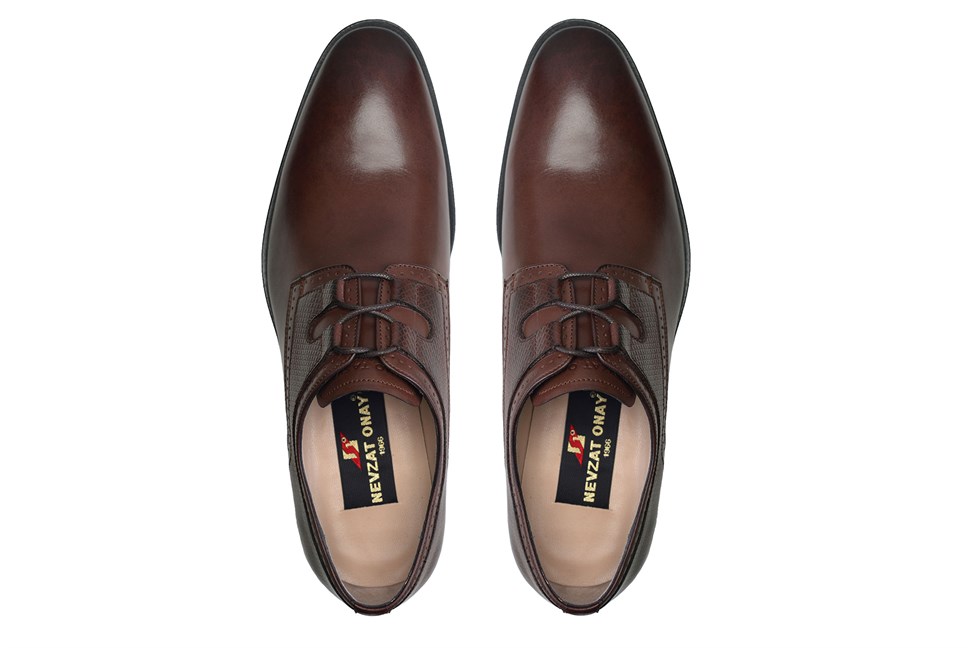 Kahverengi Klasik Bağcıklı Erkek Ayakkabı -11954-