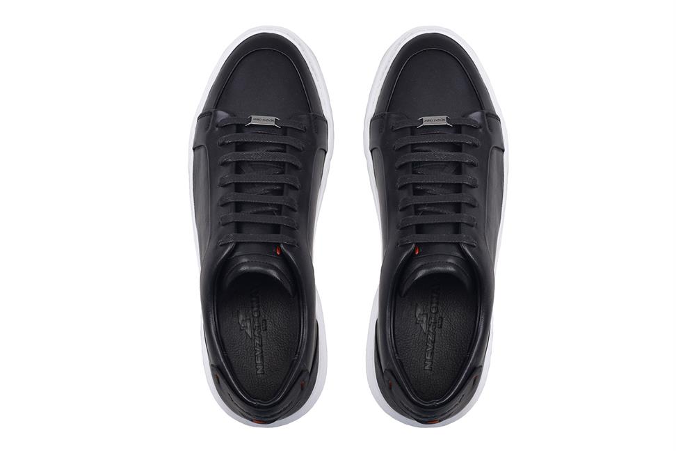 Siyah Bağcıklı Erkek Sneaker Ayakkabı