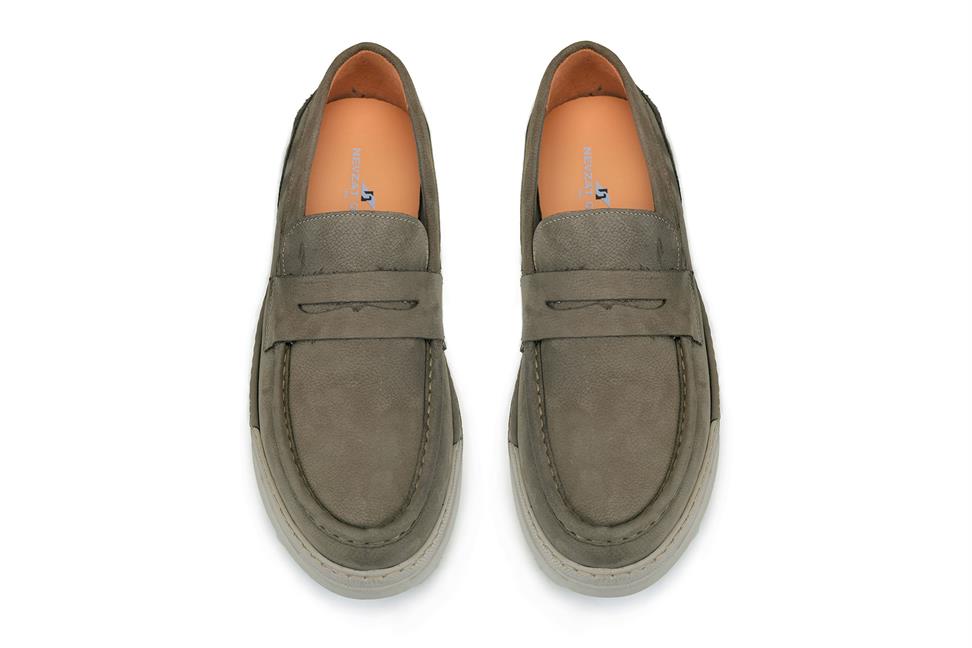 Vizon Nubuk Bağcıksız Erkek Günlük Ayakkabı