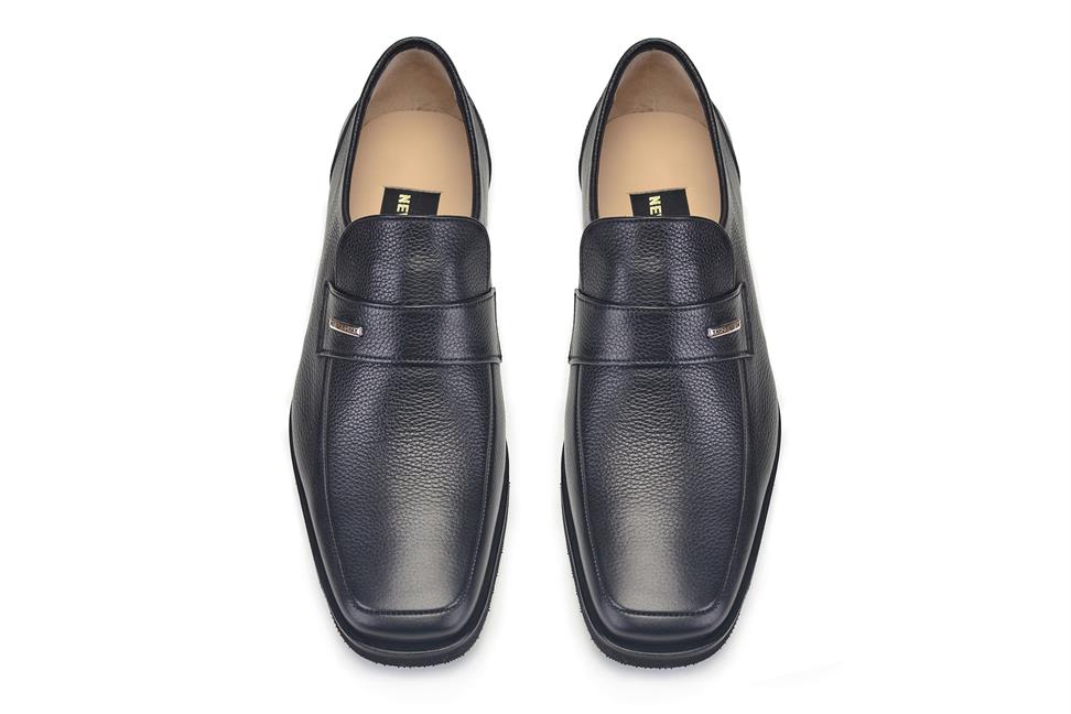 Siyah Bağcıksız Erkek Günlük Ayakkabı