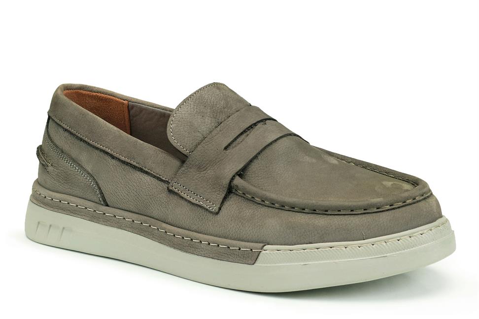 Vizon Nubuk Bağcıksız Erkek Günlük Ayakkabı