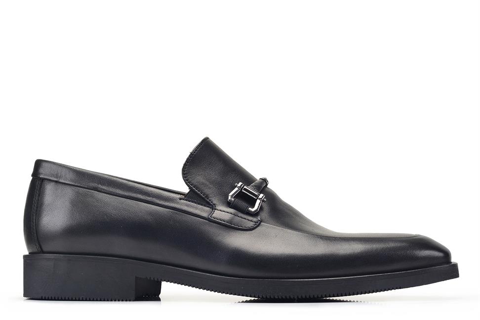 Siyah Loafer Termo Erkek Klasik Ayakkabı