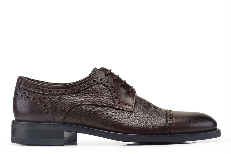 Kahverengi Klasik Bağcıklı Erkek Ayakkabı -17482-