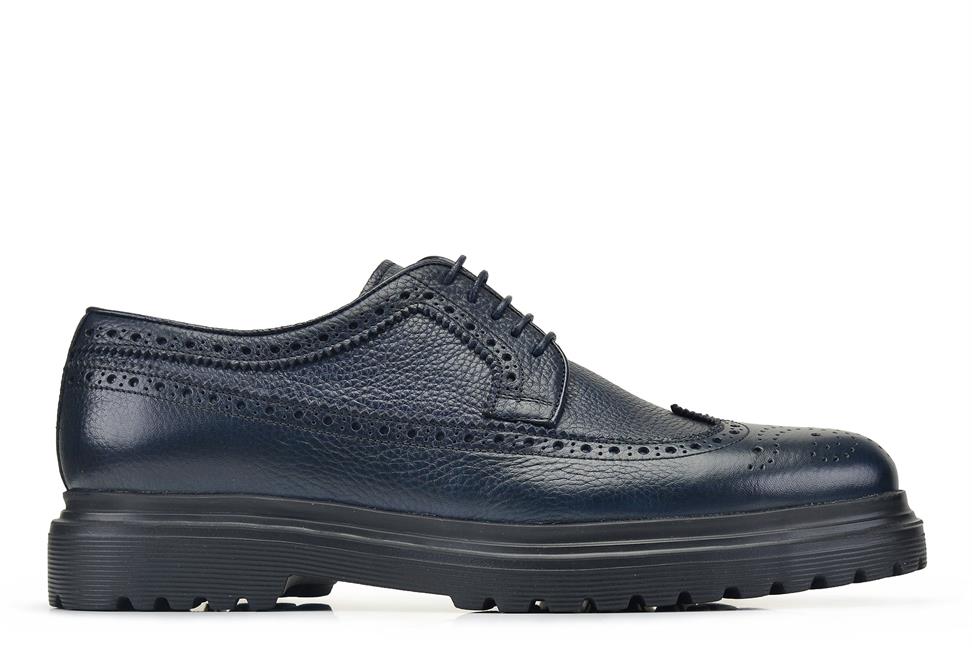 Lacivert Floter Bağcıklı Erkek Günlük Ayakkabı