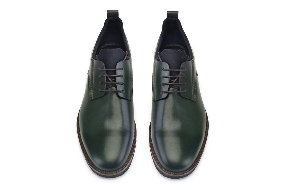 Yeşil Bağcıklı Erkek Günlük Ayakkabı
