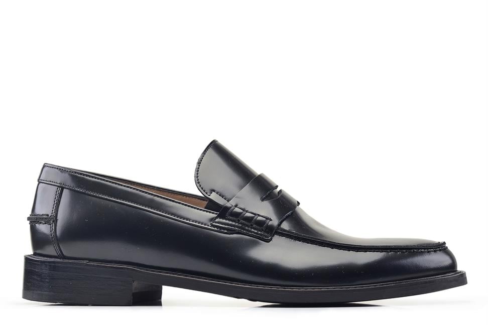 Siyah Bağcıksız Neolit Erkek Ayakkabı -54883-