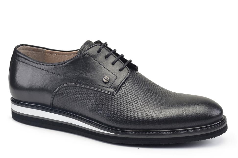 Siyah Bağcıklı Erkek Günlük Ayakkabı