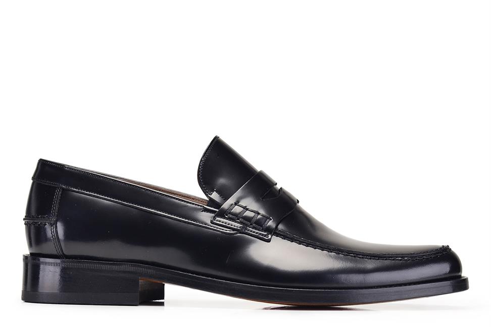 Siyah Spaz Klasik Erkek Kösele Ayakkabı