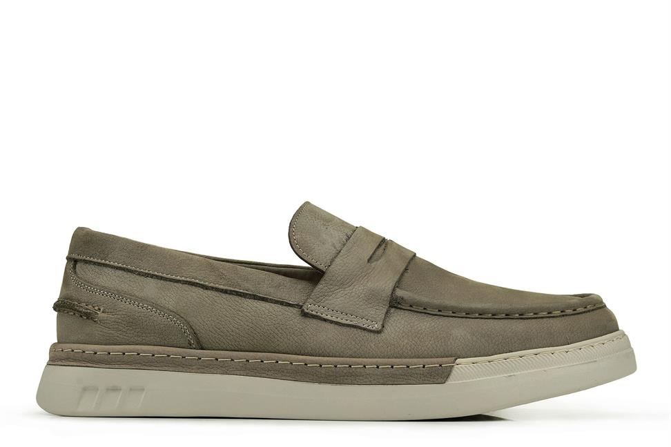 Vizon Nubuk Bağcıksız Erkek Günlük Ayakkabı