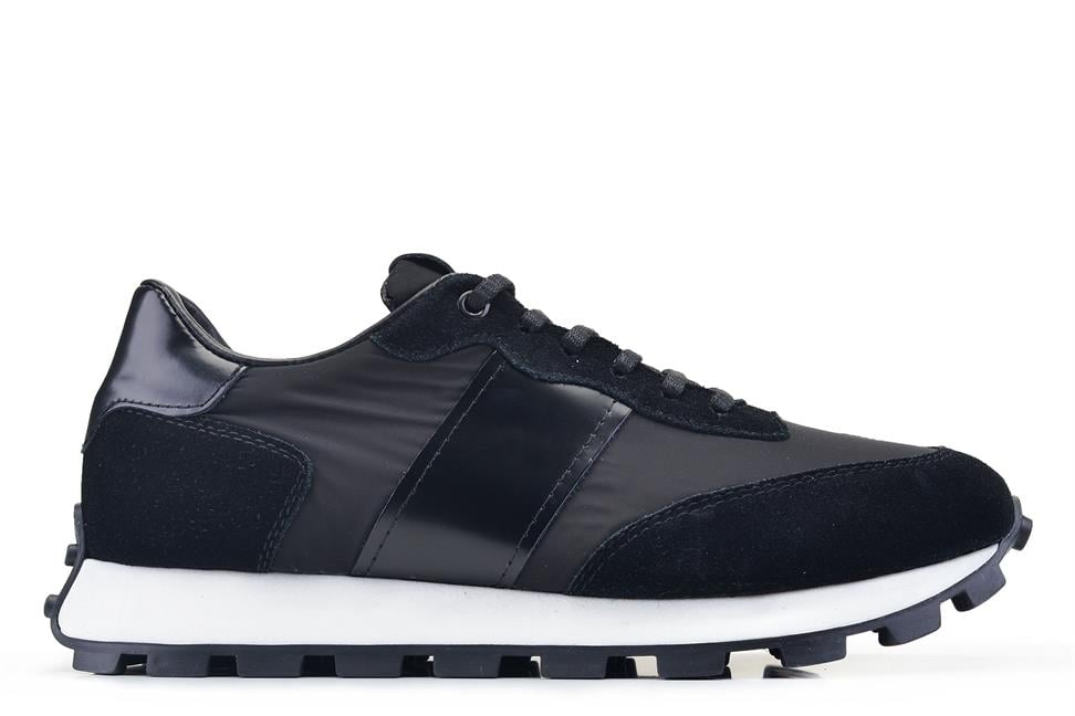 Siyah Bağcıklı Erkek Sneaker Ayakkabı
