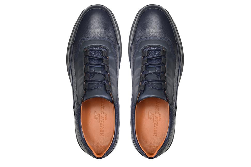 Lacivert Bağcıklı Erkek Sneaker Ayakkabı