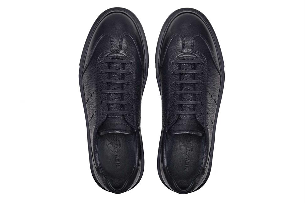 Siyah Bağcıklı Erkek Sneaker Ayakkabı