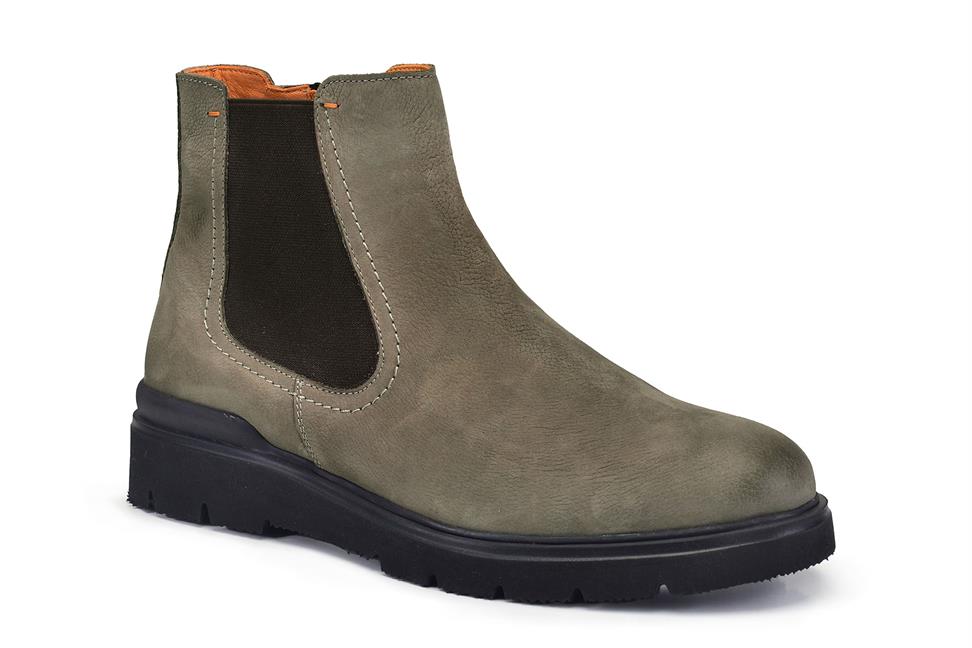 Taupe Fermuarlı Bağcıksız Bot