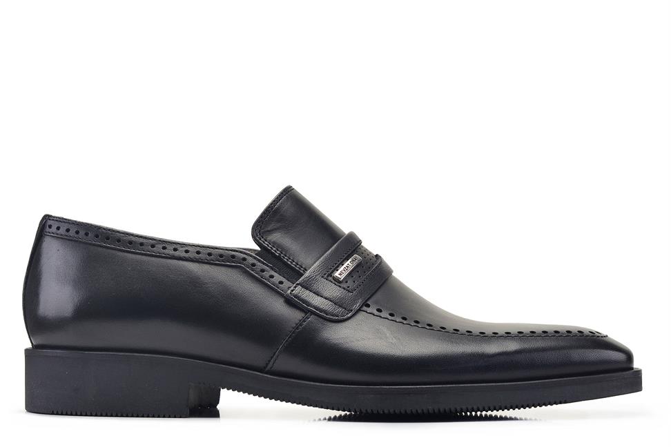 Siyah Bağcıksız Termo Erkek Ayakkabı -64011-