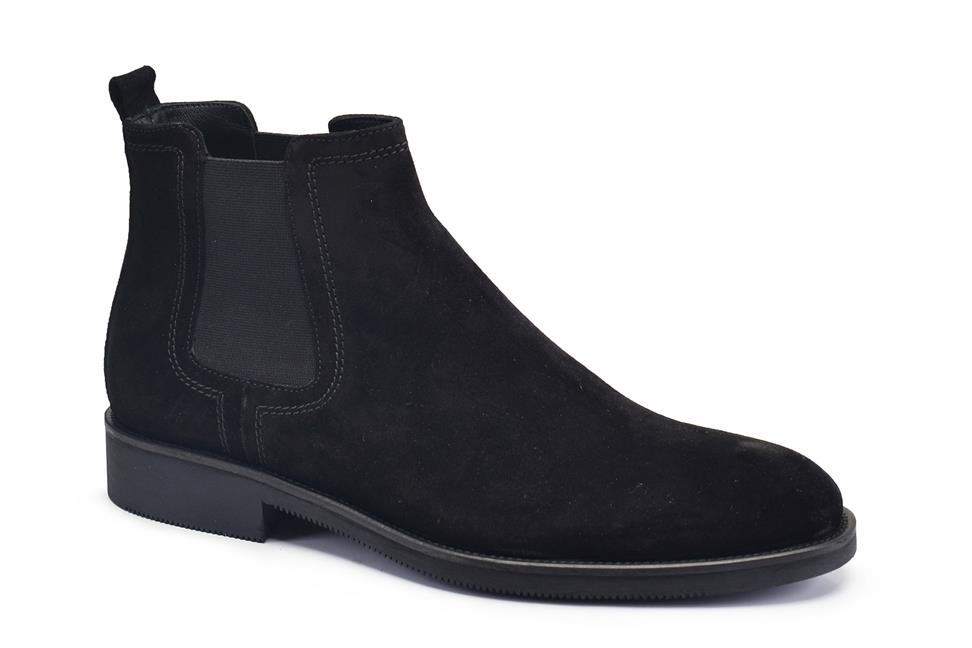 Siyah Süet Chelsea Termo Bot