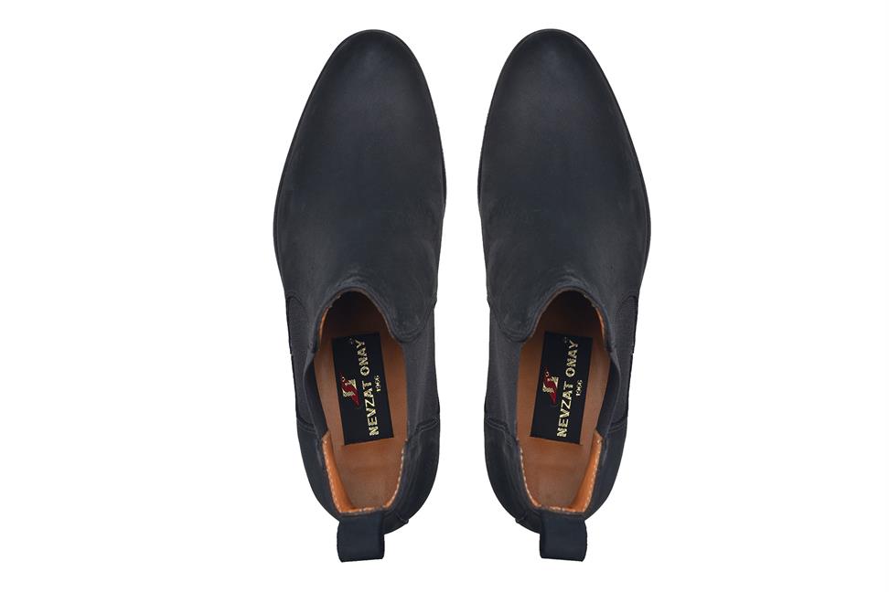 Nubuk Siyah Klasik Chelsea Bot