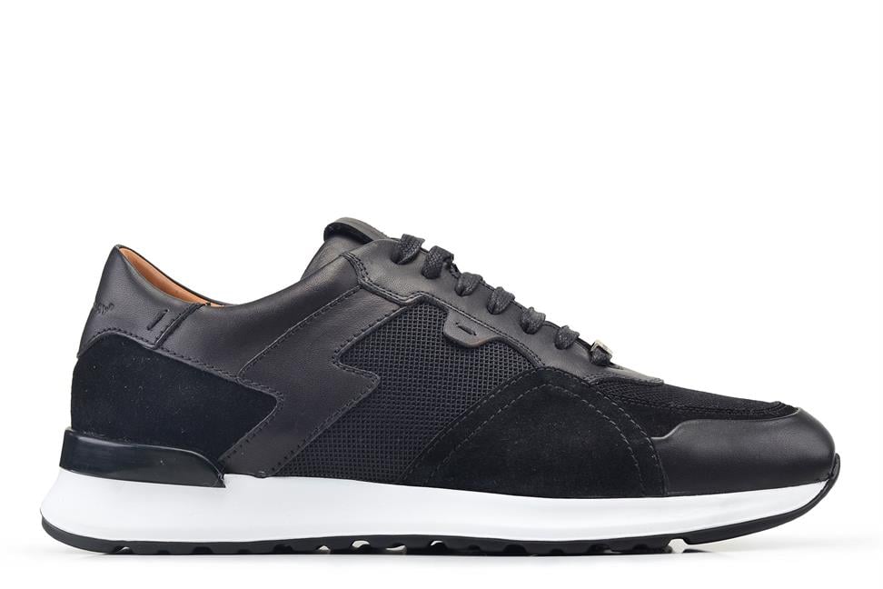 Siyah Bağcıklı Erkek Sneaker Ayakkabı