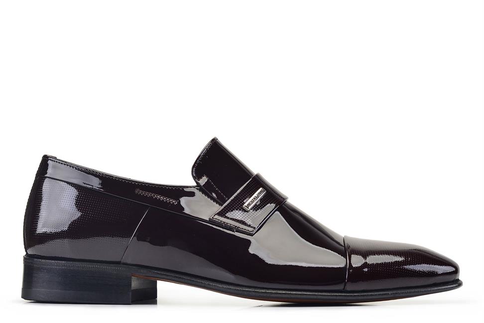 Kahverengi Klasik Bağcıksız Erkek Kösele Ayakkabı